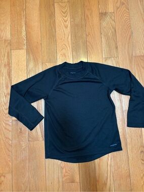 Patagonia capilene Black Long Sleeve Crewneck Pullover